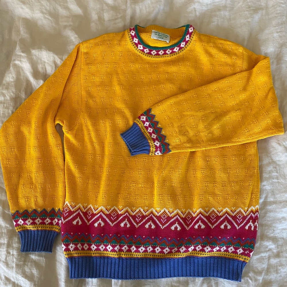 VTG United colors of Benetton Knit Sweater